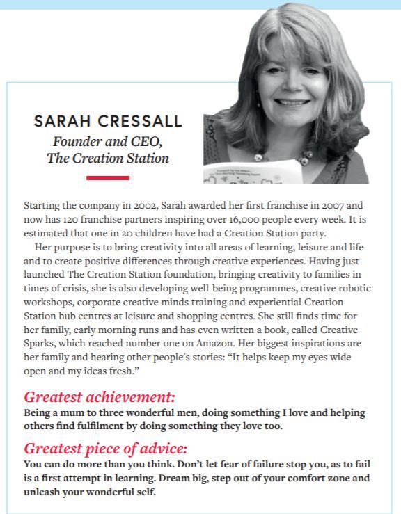 Sarah Cressall Top 10 Women in franchising